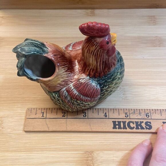 Vintage Sakura by Oneida Rooster Chicken Hen Creamer Farmhouse Country Kitchen - Picture 11 of 12